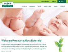 Tablet Screenshot of alevanaturals.com